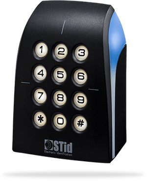 Interchangeable front keyboard faceplate with antenna for Architect® Blue reader