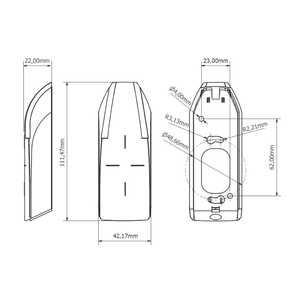 Lecteur Miniature STid ARC1 - Lecteur 13,56 MHz MIFARE® Architect® Étroit